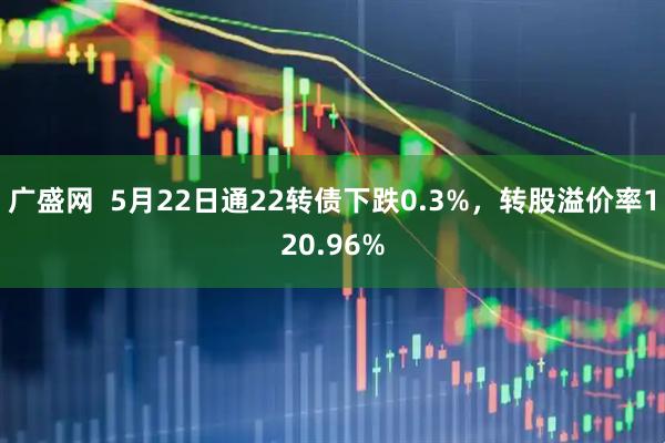 广盛网  5月22日通22转债下跌0.3%，转股溢价率120.96%