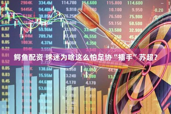 鳄鱼配资 球迷为啥这么怕足协“插手”苏超？